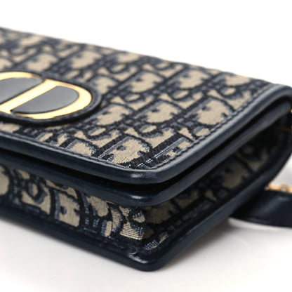 Christian Dior Oblique 30 Montaigne 2-In-1 Pouch Blue 9 of 10