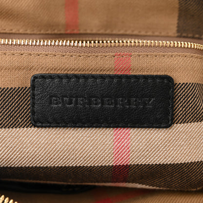 Burberry Calfskin House Check Small Salisbury Tote Black 6 of 14