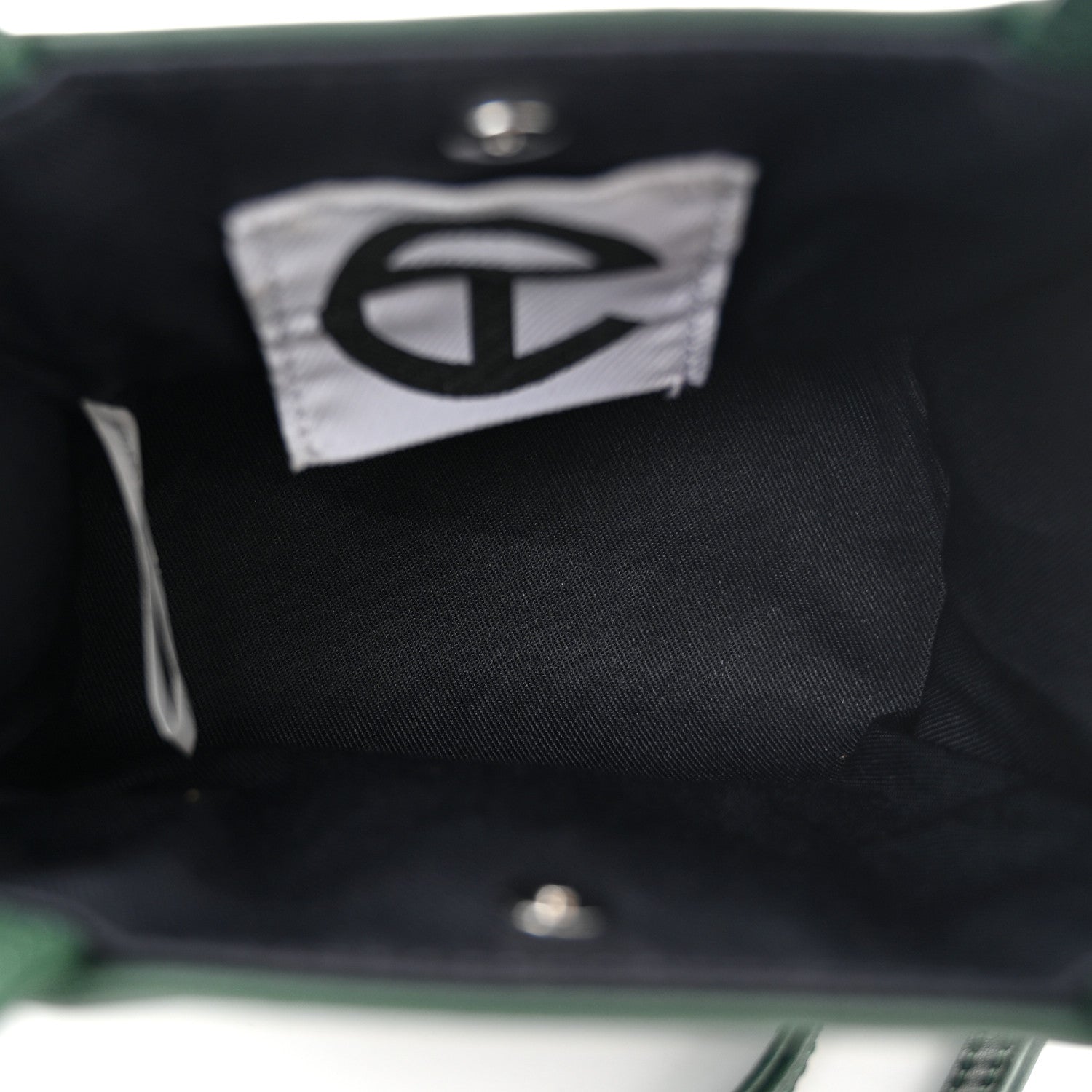 Telfar Vegan Leather Small Shopping Bag Dark Olive 5 of 9