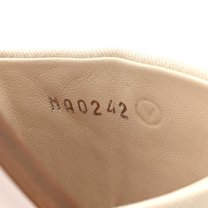 Louis Vuitton Canvas Calfskin Lock It Flat Mules 39 8 of 8