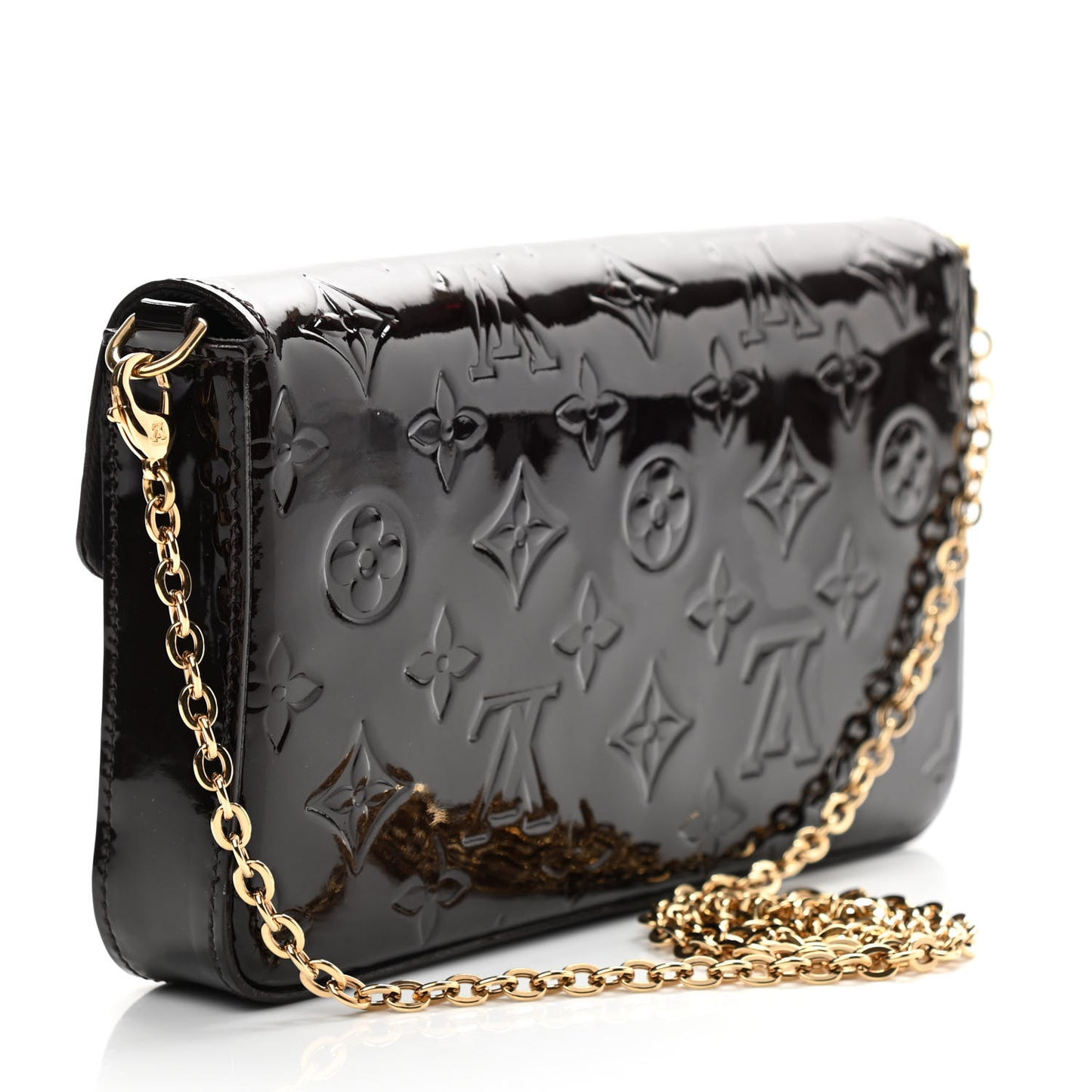 Vernis Pochette Felicie Chain Wallet Amarante