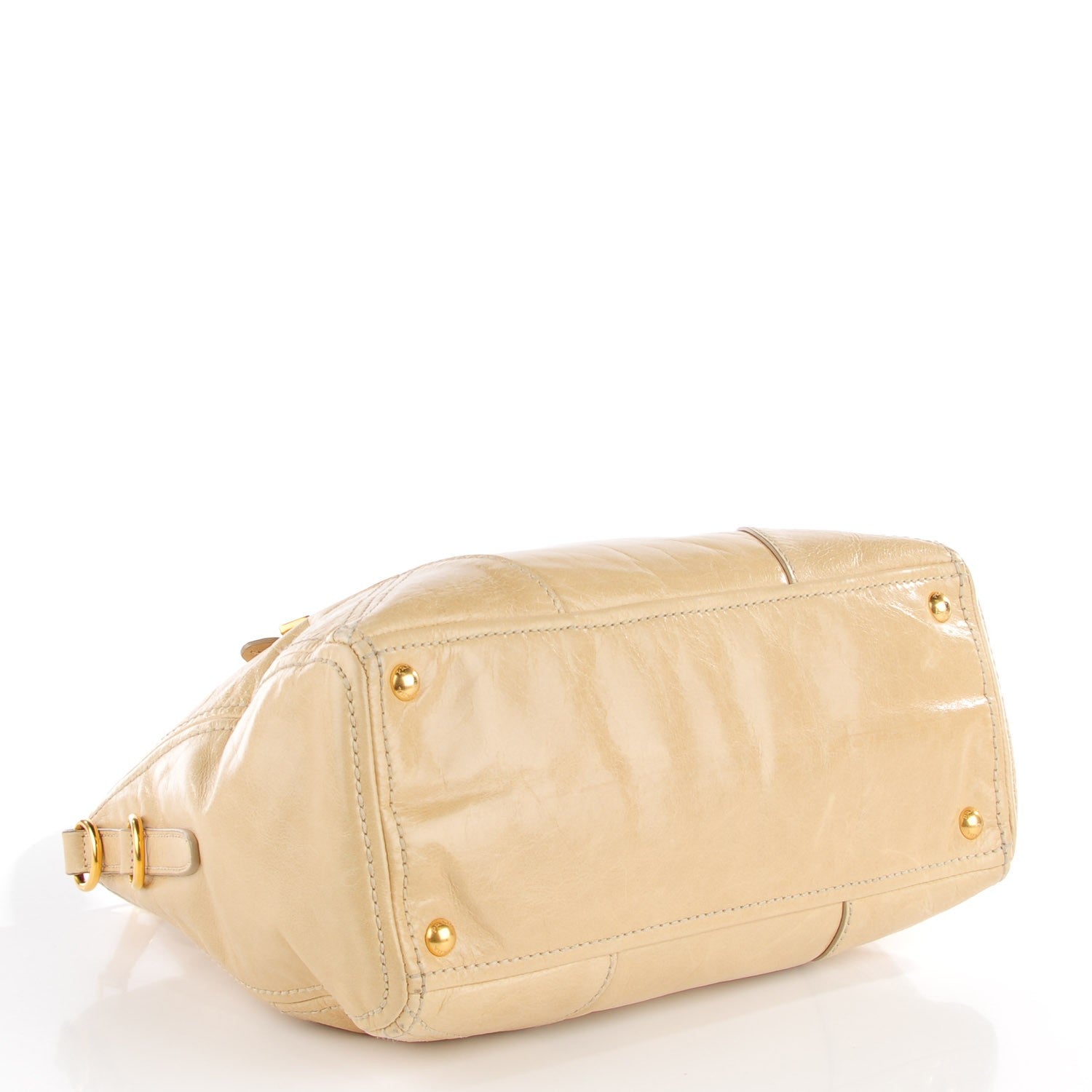 Prada Vitello Shine Shopping Satchel Quarzo 4 of 8