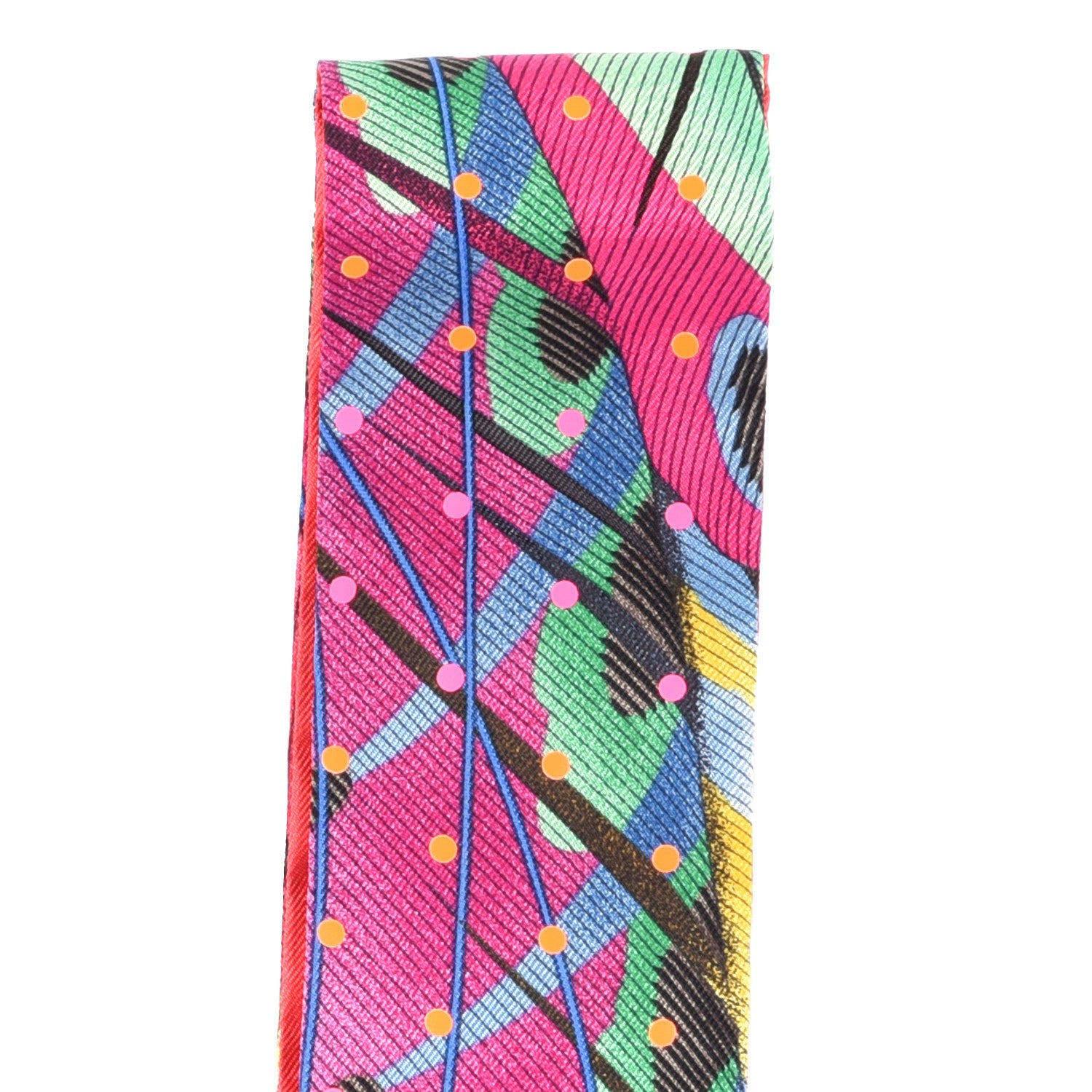 Hermes Silk Plumetis Twilly Rose 3 of 4
