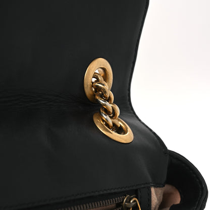 Gucci Calfskin Matelasse Small GG Marmont Shoulder Bag Black 21 of 23