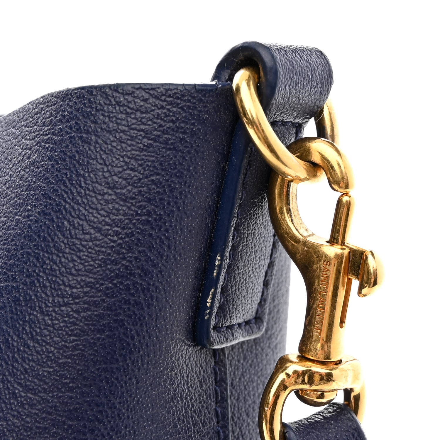 Saint Laurent Calfskin Toy Shopping Tote Denim 13 of 14
