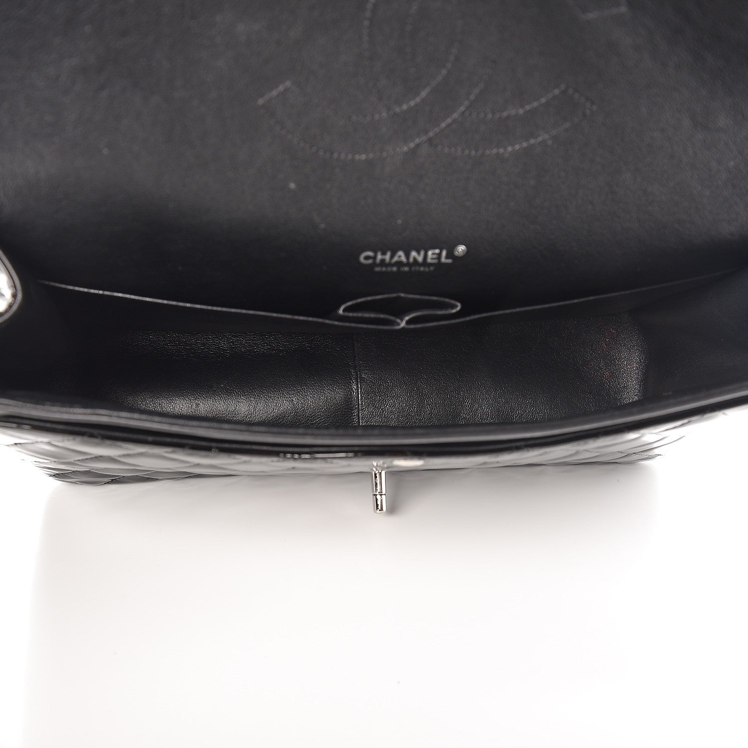 Chanel Patent Quilted Maxi Double Flap Black 6 of 10