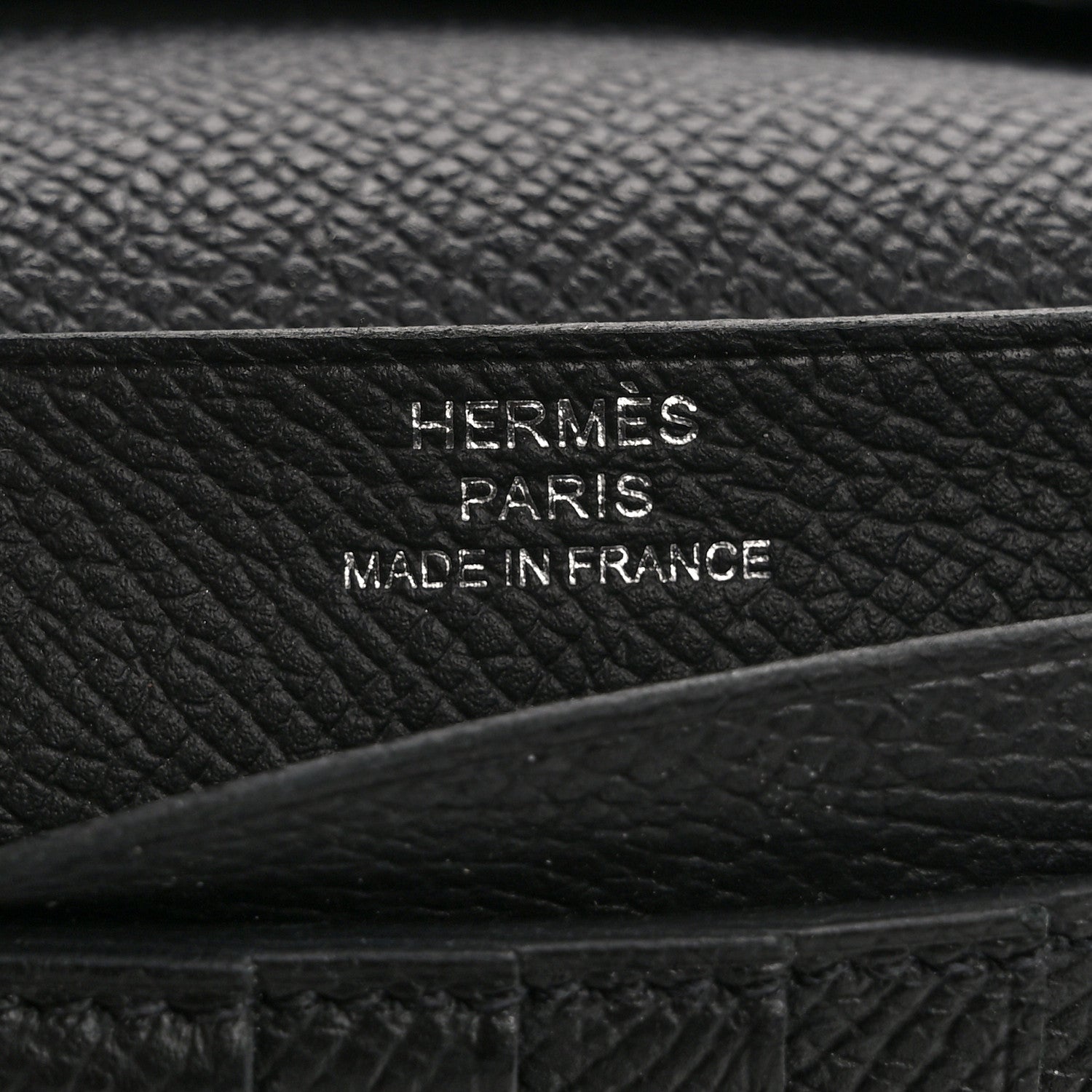 Hermes Epsom Bearn Compact Wallet Black 6 of 12
