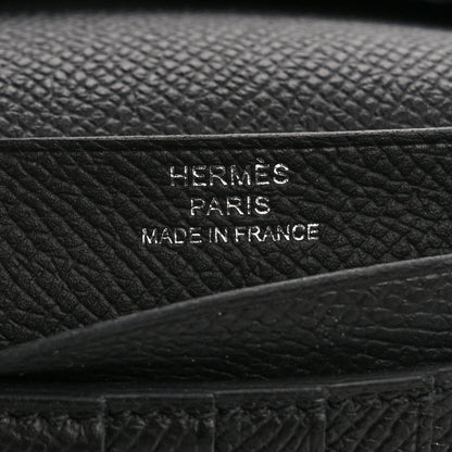 Hermes Epsom Bearn Compact Wallet Black 6 of 12