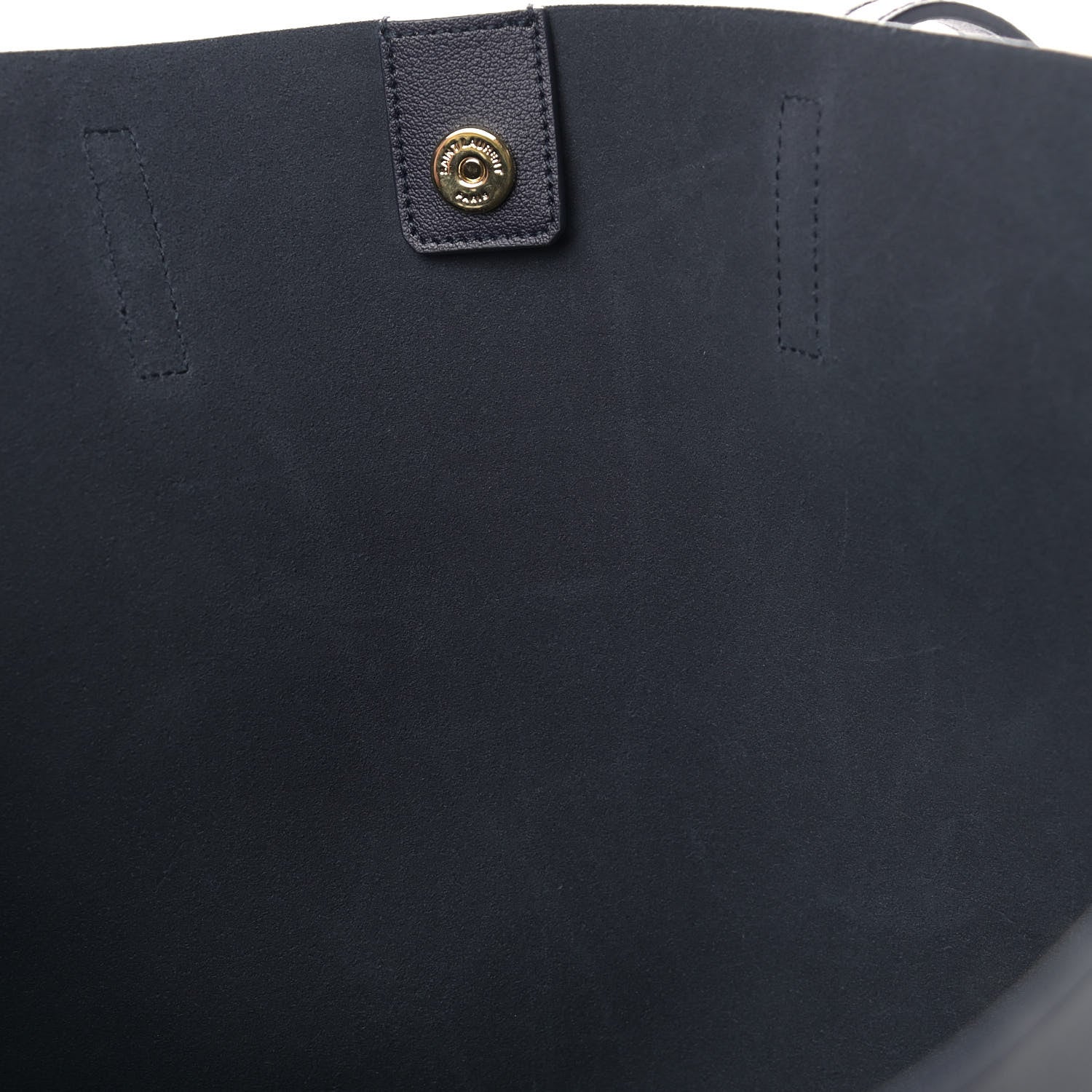Saint Laurent Calfskin Large Shopping Tote Deep Marine 11 of 11