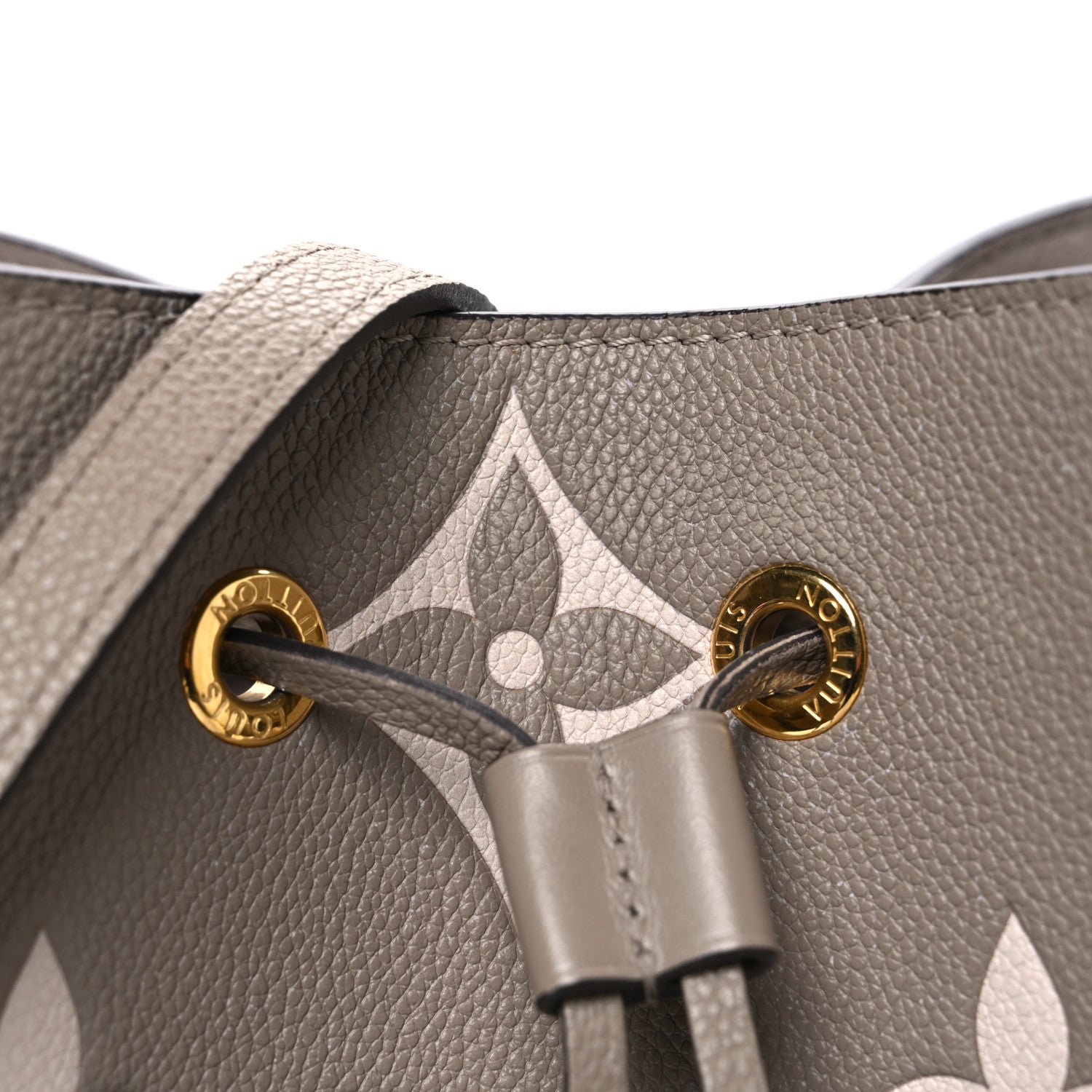 Louis Vuitton Empreinte Monogram Giant Neonoe MM Tourterelle Creme 7 of 11