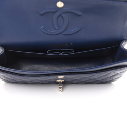Chanel Caviar Quilted Medium Double Flap Navy 5 of 10