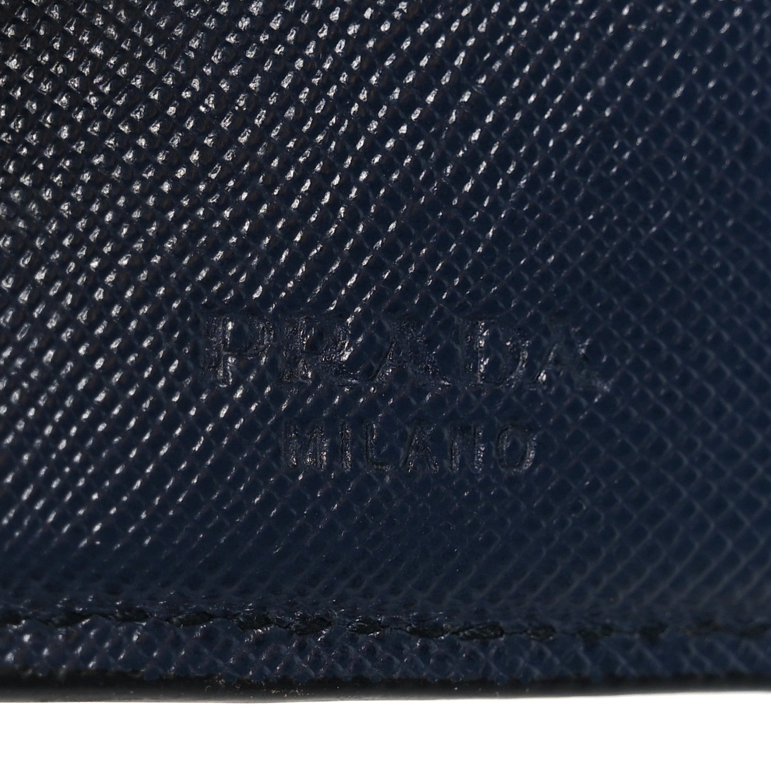 Prada Saffiano Bi-Fold Wallet Baltico Fuoco 6 of 7