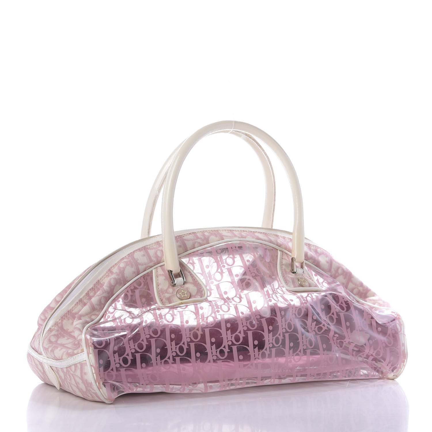 Christian Dior Monogram PVC Bowler Pink 3 of 13