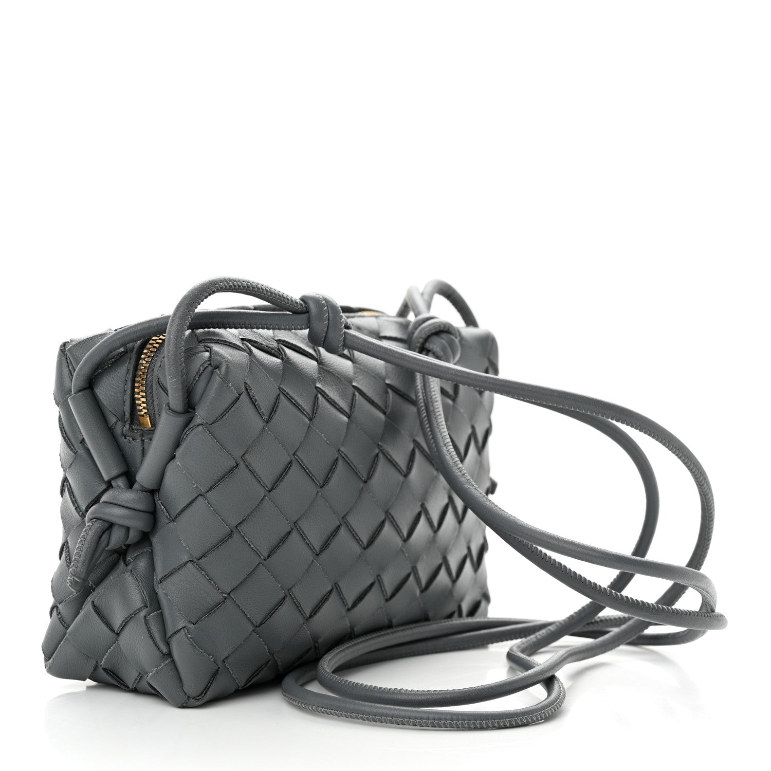 Bottega Veneta Nappa Intrecciato Mini Loop Camera Bag Thunder 3 of 10