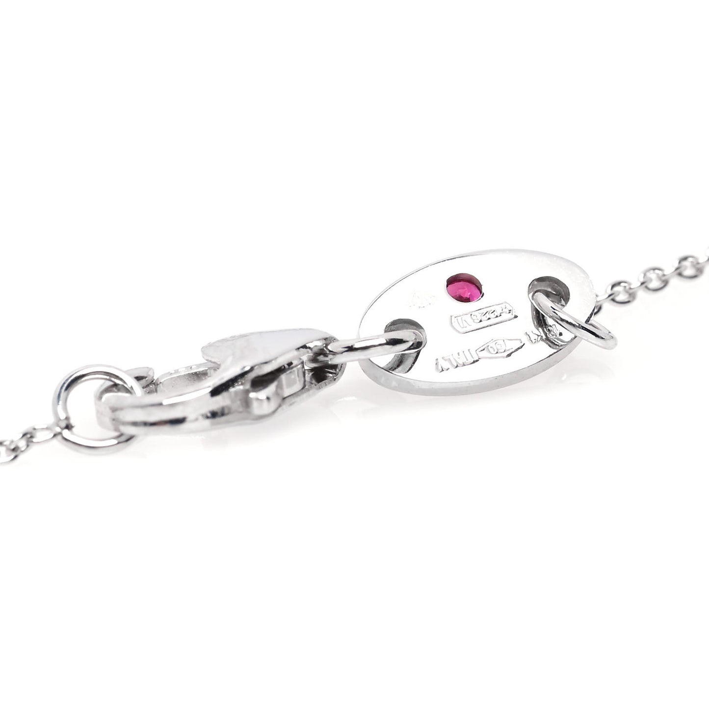 18K White Gold Diamond .25ctw Diamonds By The Inch Five Station Necklace