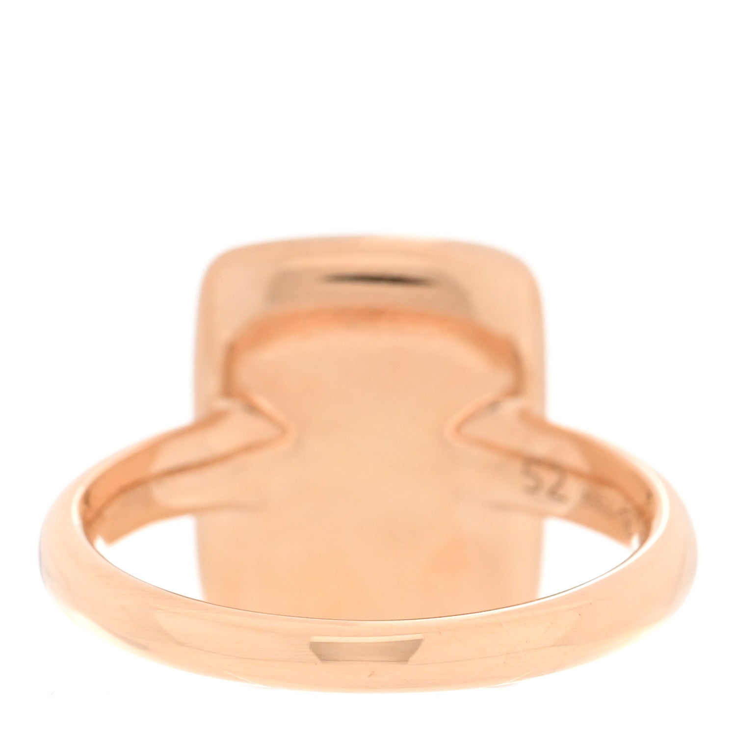 Pomellato 18K Rose Gold Diamond .66ctw Rectangular Sabbia Ring  52 6 3 of 5