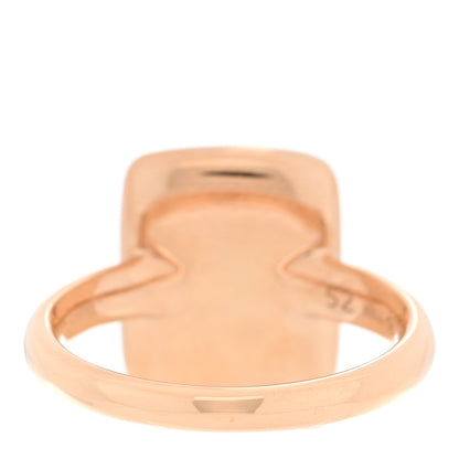 Pomellato 18K Rose Gold Diamond .66ctw Rectangular Sabbia Ring  52 6 3 of 5