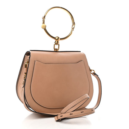 Chloe Calfskin Suede Medium Nile Bracelet Bag Biscotti Beige 3 of 9