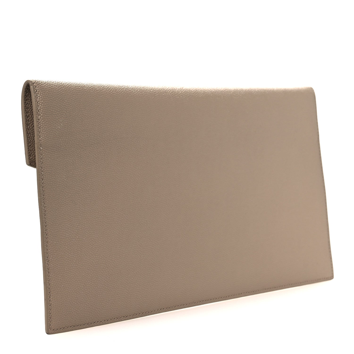 Saint Laurent Grain De Poudre Uptown Pouch Dark Beige 3 of 10