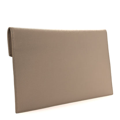 Saint Laurent Grain De Poudre Uptown Pouch Dark Beige 3 of 10