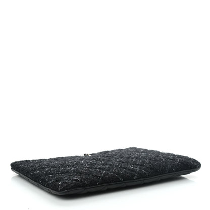 Chanel Tweed Lambskin Quilted Small Case Black 3 of 6