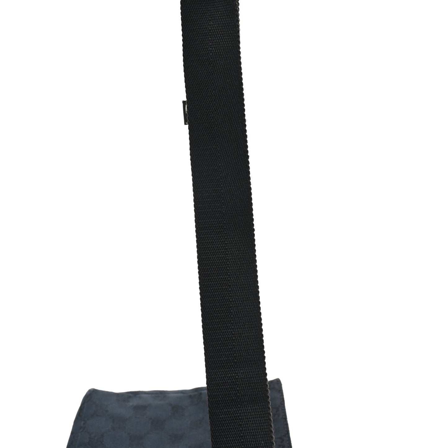 GG Monogram Double Pocket Belt Bag Black