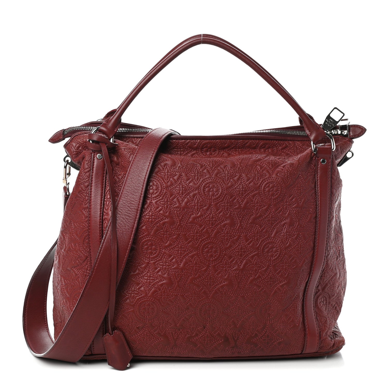 Louis Vuitton Monogram Lambskin Antheia Ixia MM Fuchsia 1 of 11