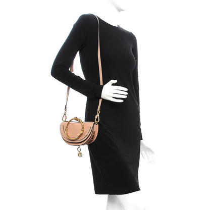 Chloe Calfskin Small Nile Bracelet Minaudiere Bag Biscotti Beige 2 of 8