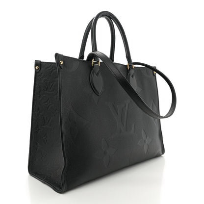 Louis Vuitton Empreinte Monogram Giant Onthego MM Black 3 of 11