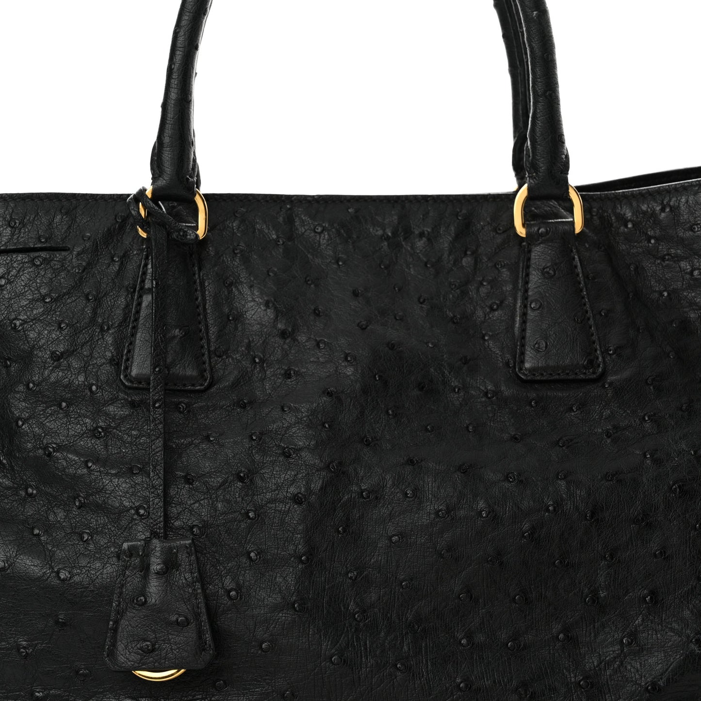 Ostrich Tote Black