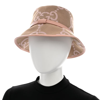 Gucci Monogram Jumbo GG Mosteria Bucket Hat S Beige Perfect Pink 2 of 8