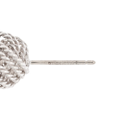 Tiffany Sterling Silver Twist Knot Earrings 4 of 4