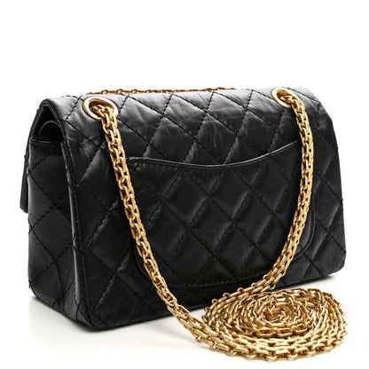 Chanel Aged Calfskin Lucky Charms 2.55 Reissue 224 Flap Black 3 of 11