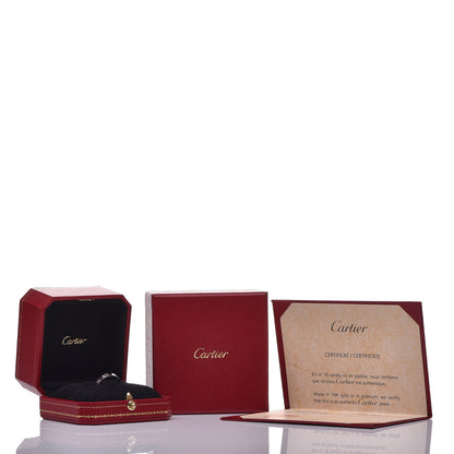 Cartier 18K White Gold 3.5mm LOVE Wedding Band Ring 53 6.25 5 of 5
