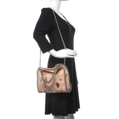 Stella McCartney Shaggy Deer Crystal Embellished Mini Falabella Tote Powder 2 of 10