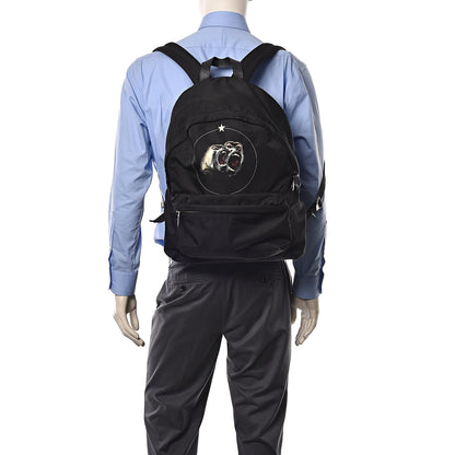 Givenchy Nylon Calfskin Monkey Brother Print Backpack Black 2 of 11