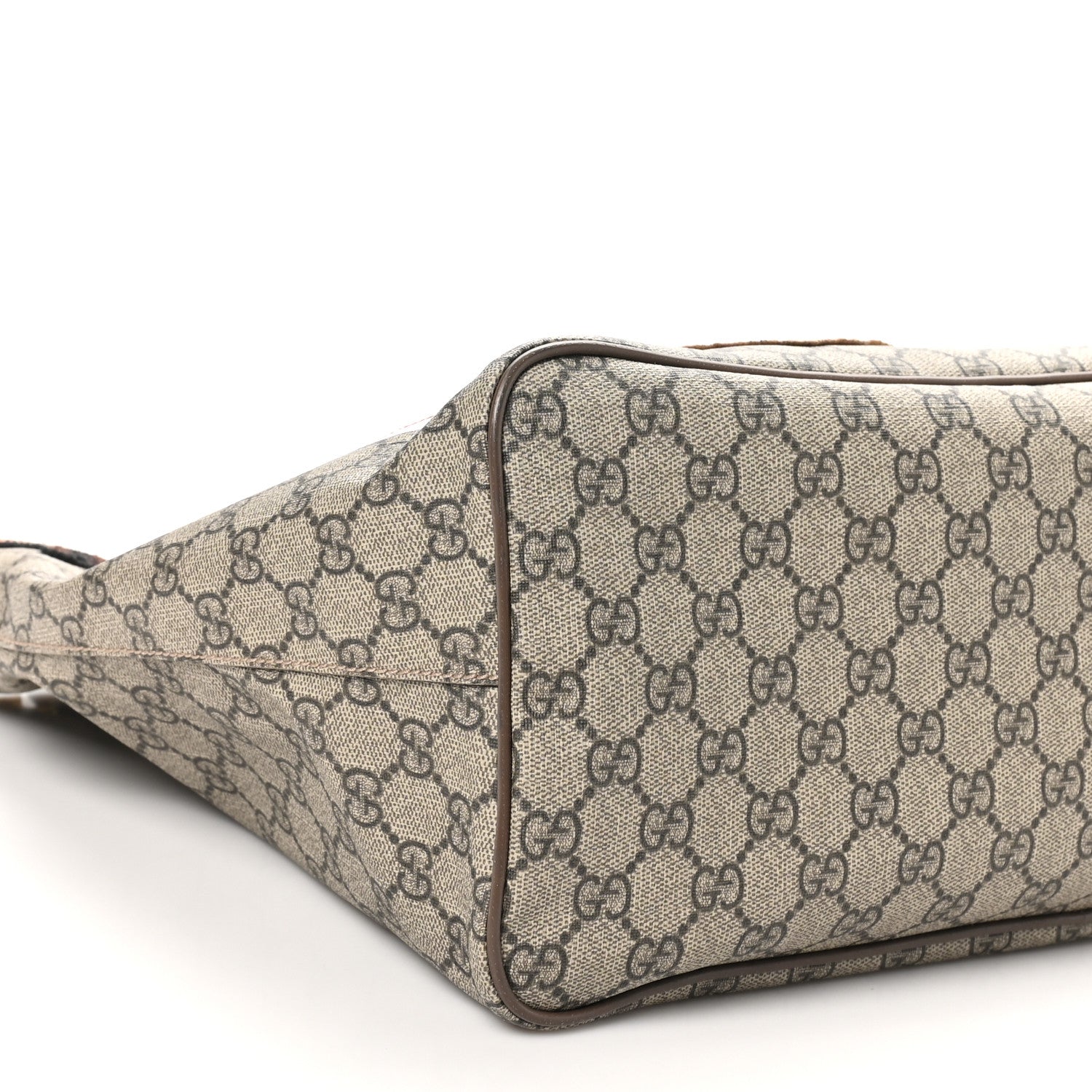 Gucci Soft GG Supreme Monogram Courrier Medium Crossbody Tote Beige New Acero 9 of 10