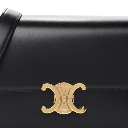 Celine Shiny Calfskin Medium Triomphe Black 10 of 10