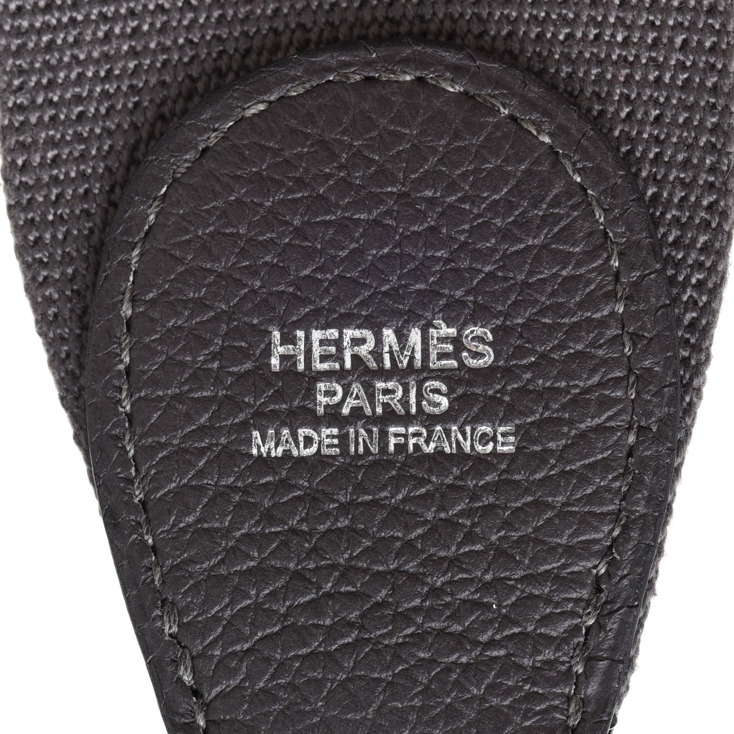 Hermes Toile Taurillon Clemence Shoulder Strap Graphite 4 of 5