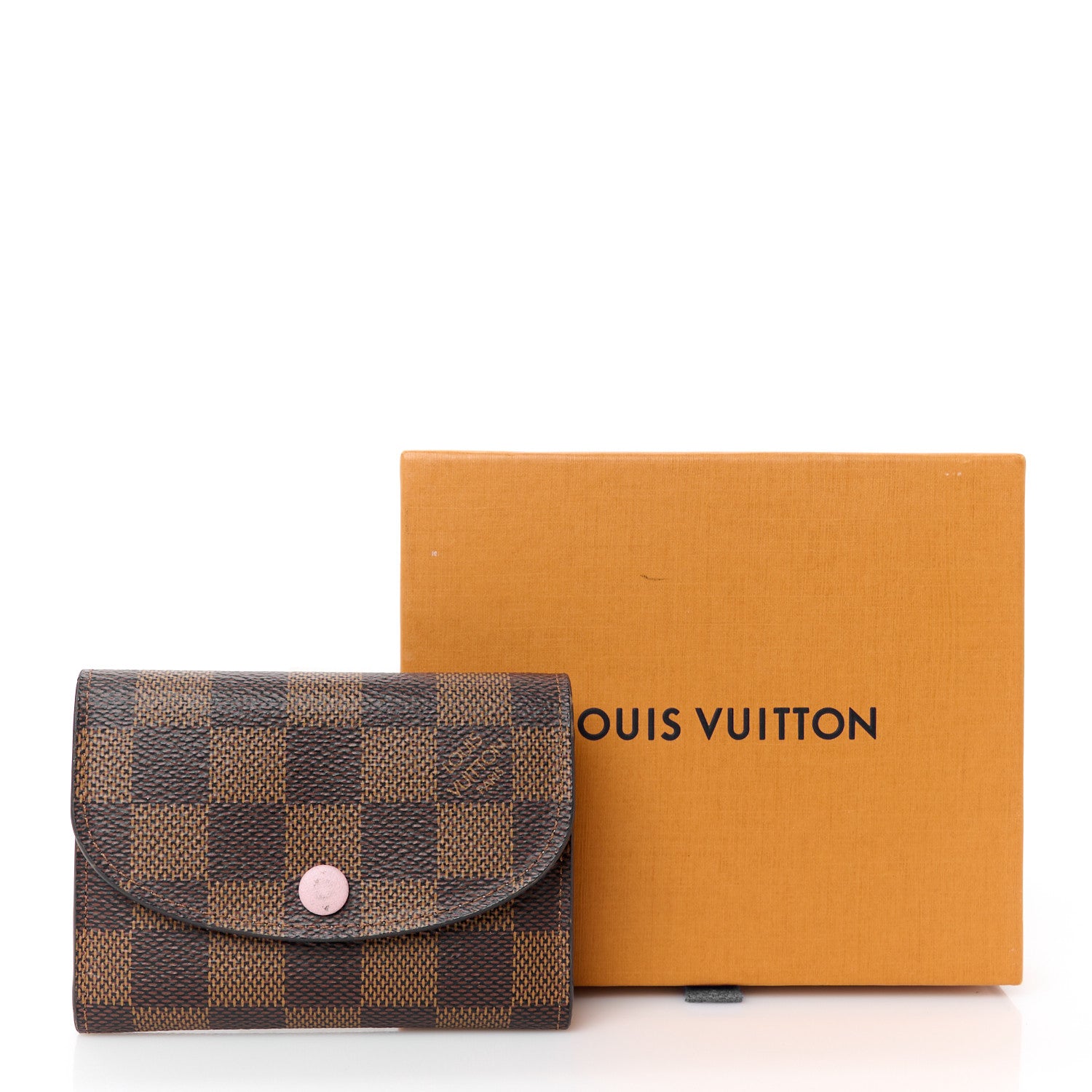 Louis Vuitton Damier Ebene Rosalie Coin Purse Rose Ballerine 9 of 9