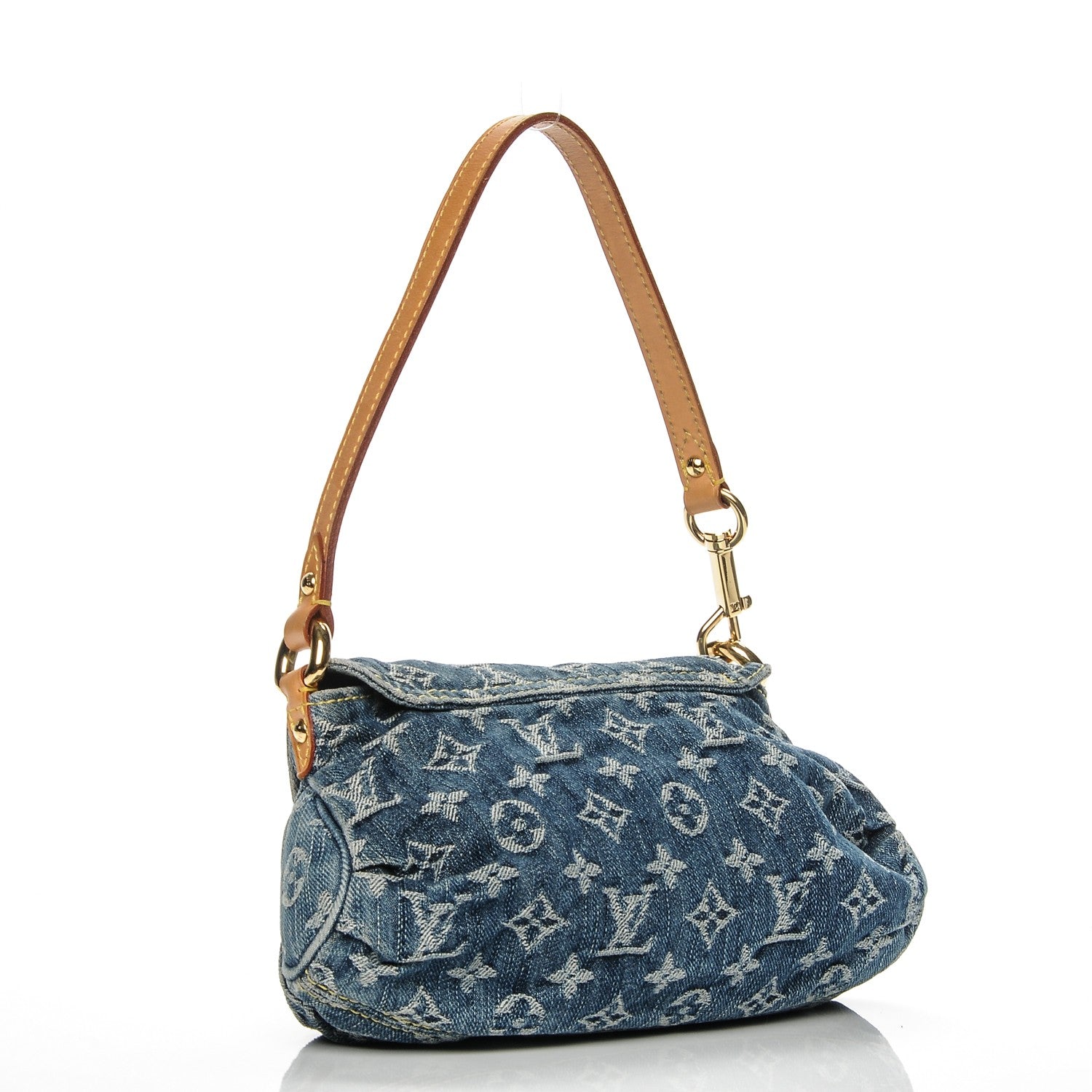 Louis Vuitton Monogram Denim Mini Pleaty Blue 3 of 6