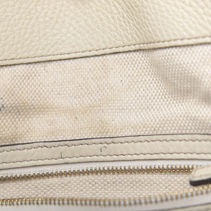 Gucci Pebbled Calfskin Medium Soho Shoulder Bag Off White 14 of 18