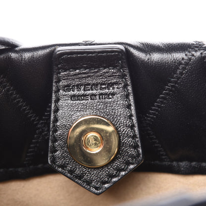 Givenchy Lambskin Quilted Mini GV Bucket Bag Black 8 of 9
