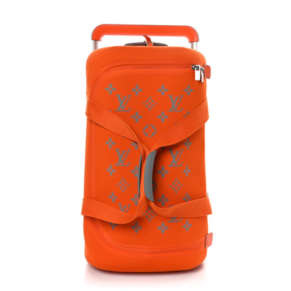 Louis Vuitton Knit Monogram Horizon Soft Duffle 55 Orange 1 of 9