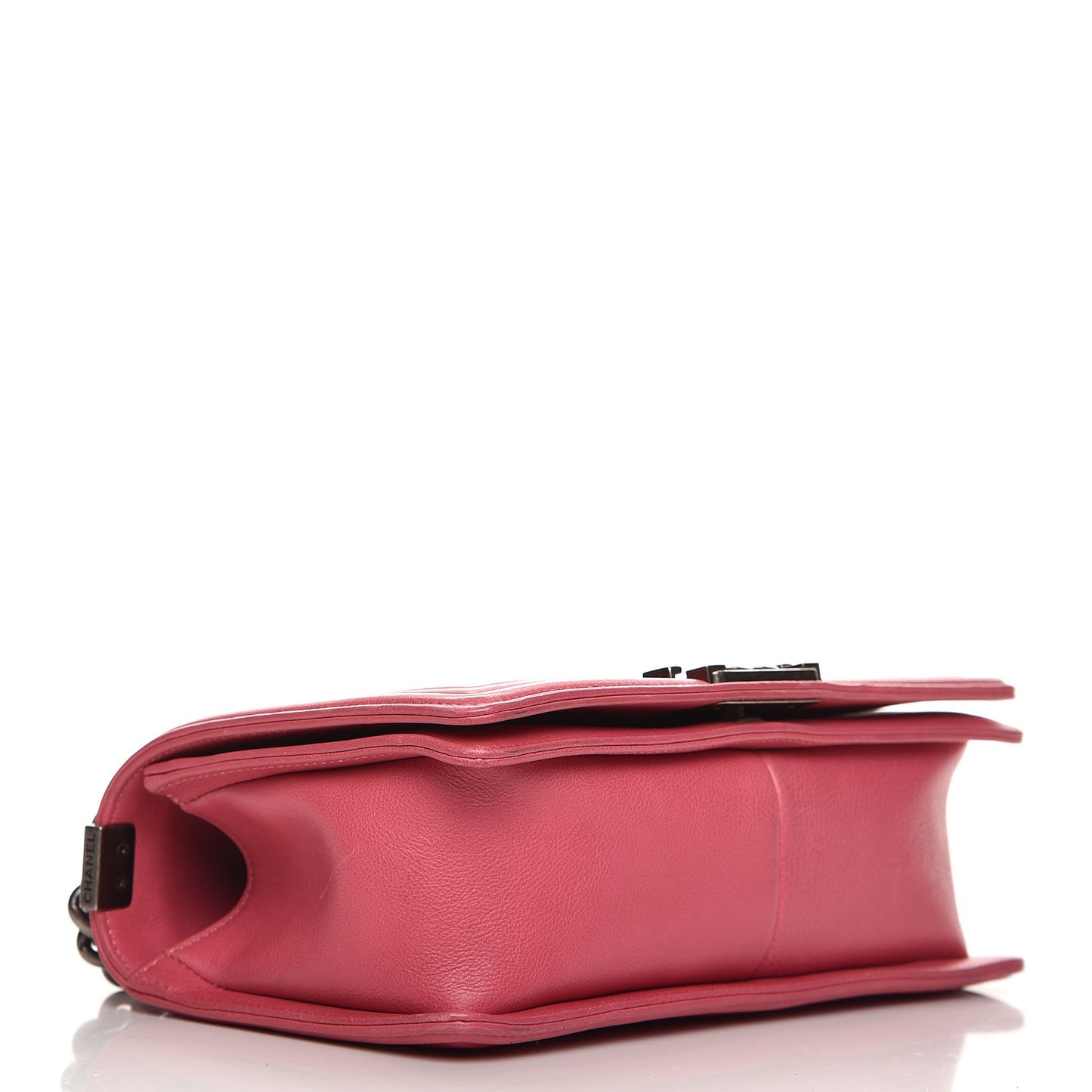 Calfskin Quilted Medium Boy Flap Pink