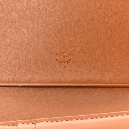 MCM Visetos New Year Series Rooster Three-Fold Flap Wallet Cognac 7 of 14