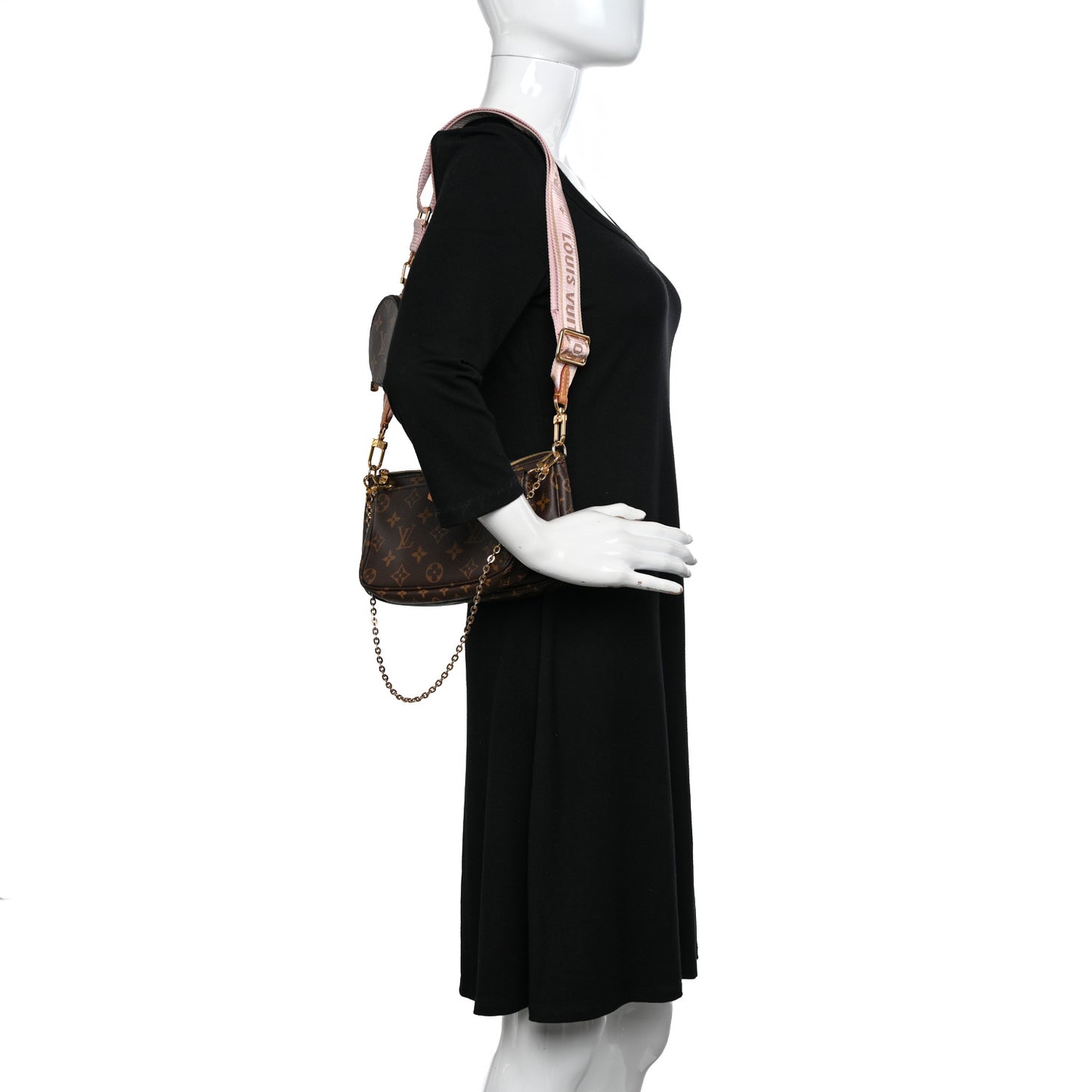 Monogram Multi Pochette Accessories Rose Clair