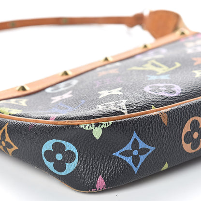 Louis Vuitton Monogram Multicolor Pochette Accessories Black 8 of 9