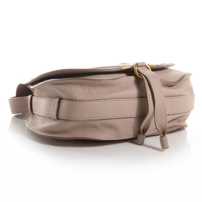 Chloe Grained Calfskin Medium Marcie Saddle Bag Nude 4 of 10