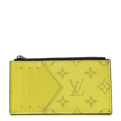 Louis Vuitton Monogram Taiga Coin Card Holder Yellow 1 of 7